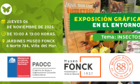 Museo Fonck te invita a una exposición gráfica en el entorno sobre insectos